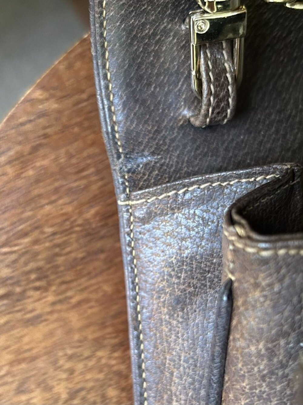 GUCCI GG Horsebit Clutch Shoulder Bag, Brown - Picture 13 of 13